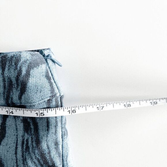 NWT Urban Outfitters Womens Nyx Wood Zip Hem Trouser Pants Blue Black Size M - Picture 9 of 12